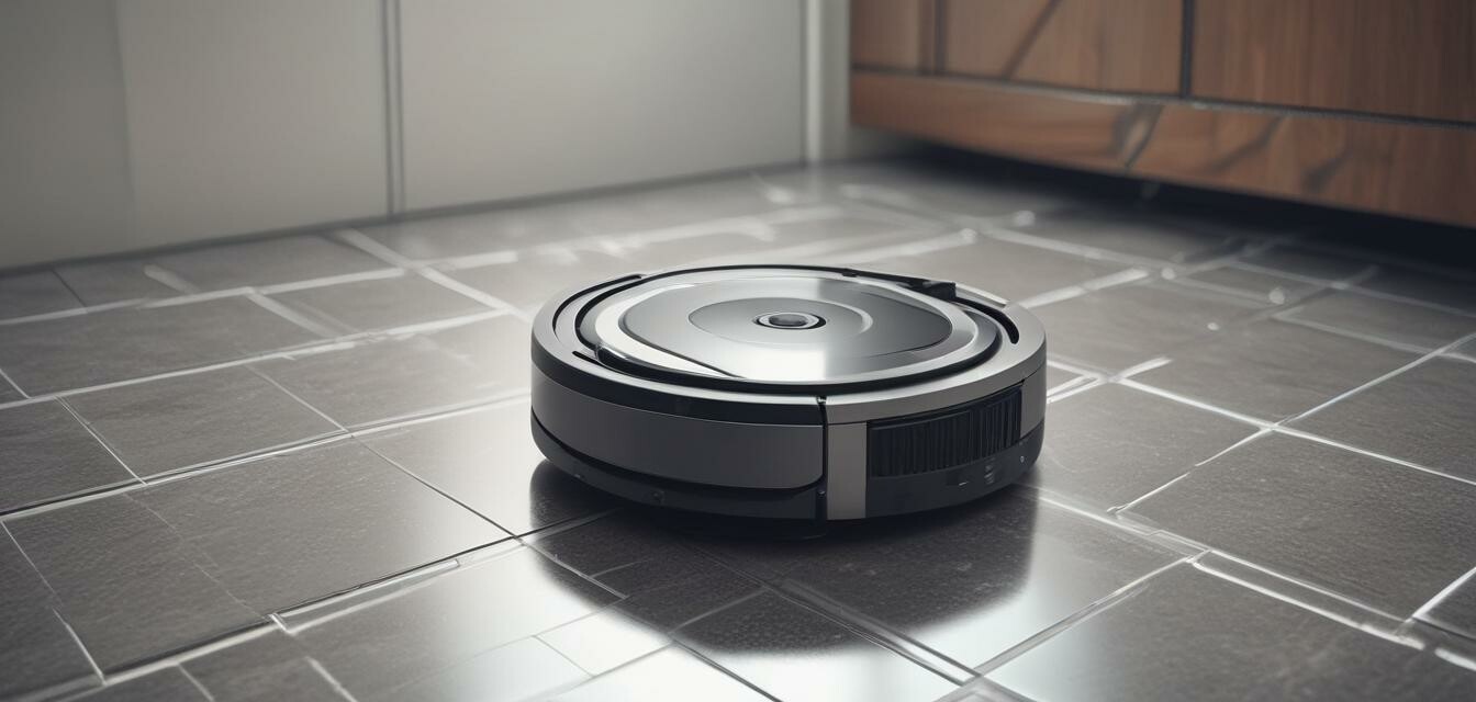 Vacuum robot in a kitchen